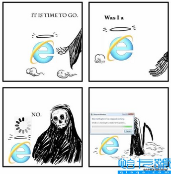 IE寿终正寝,网友们搞起了真·墓碑…
