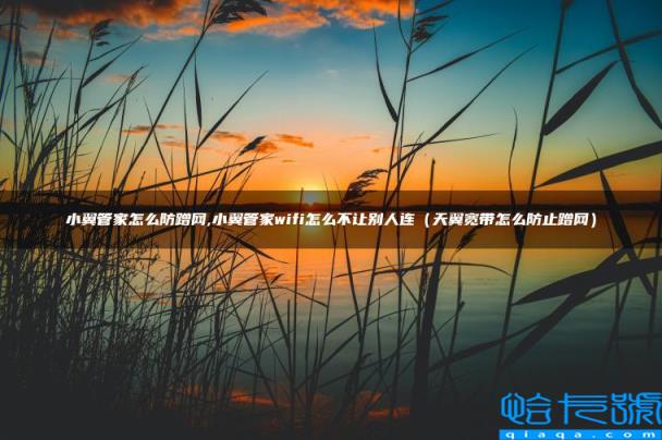 小翼管家怎么防蹭网,小翼管家wifi怎么不让别人连（天翼宽带怎么防止蹭网）
