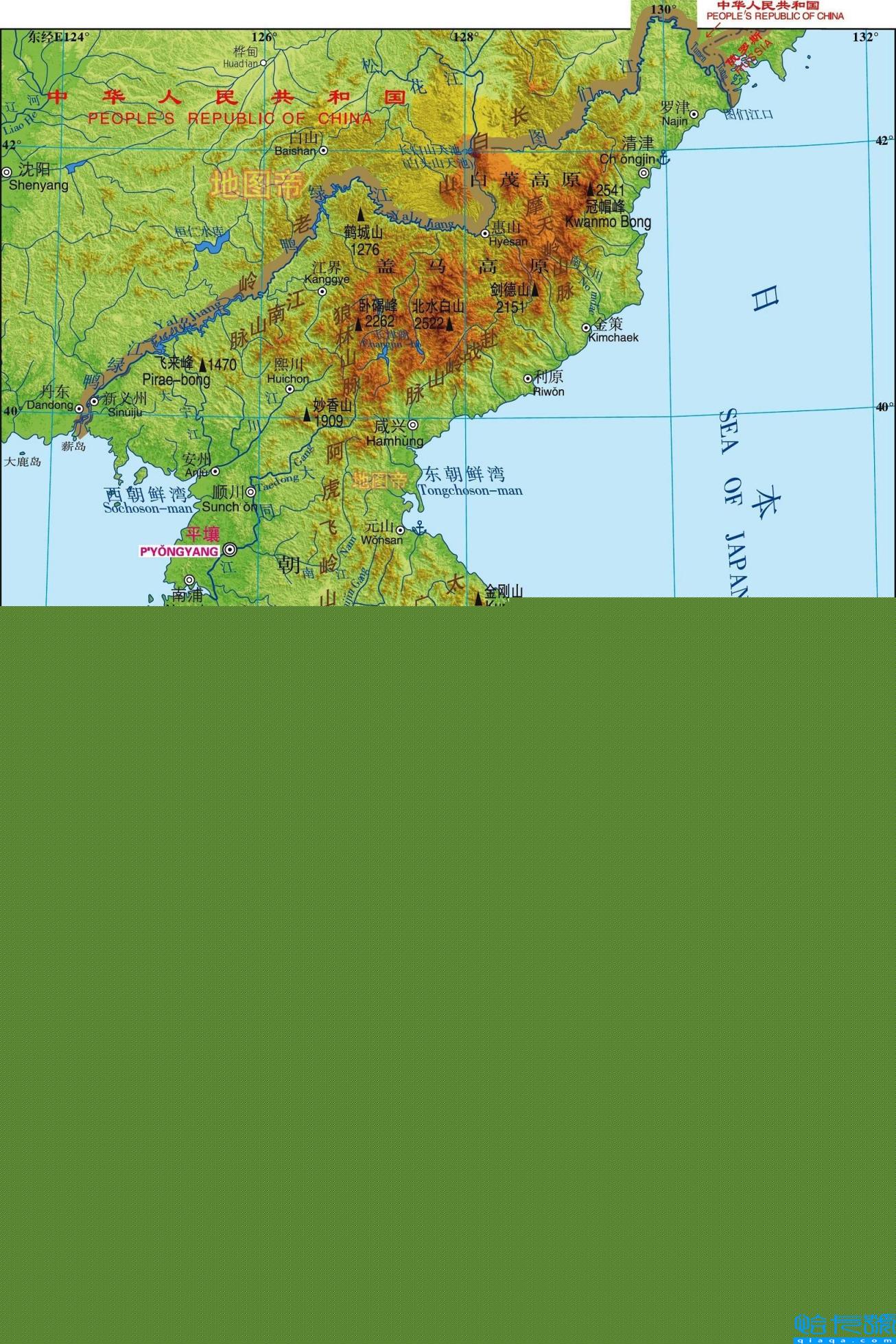 中国的陆上邻国和隔海相望的国家有哪些（我国的邻国有几个及地形图）