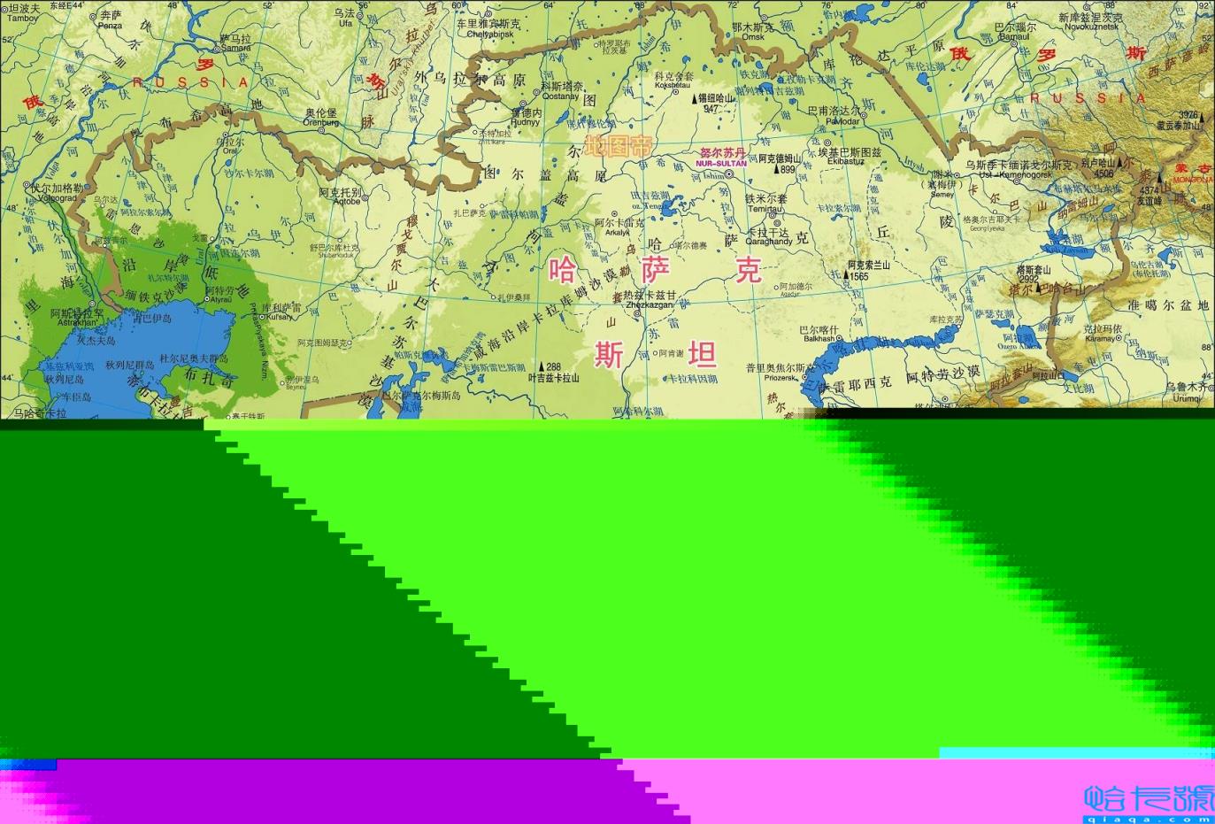 中国的陆上邻国和隔海相望的国家有哪些（我国的邻国有几个及地形图）