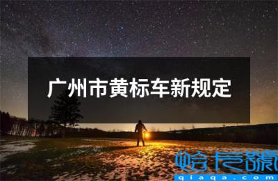 黄标车最新规定出台(广州市黄标车新规定)