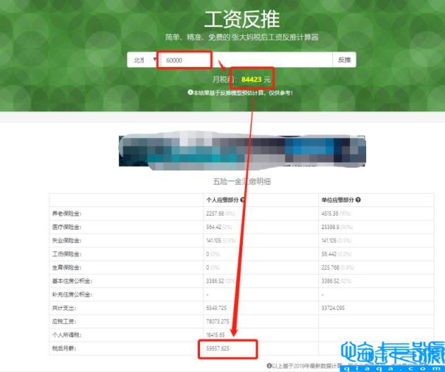 上海税后工资计算器2021智联(税前税后工资计算器2022上海)
