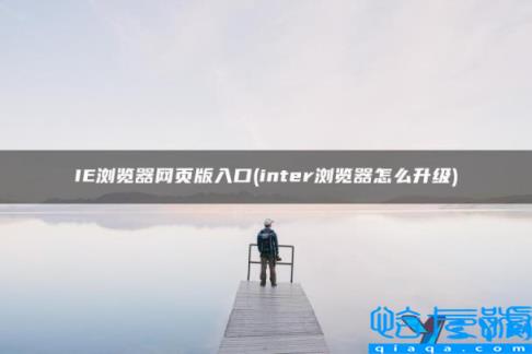 IE浏览器登录入口(IE浏览器网页版入口)